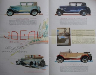 Brennabor Ideal 30 PS 1,65 Litre 1929 Modelprogram (S0188)