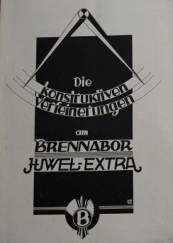 Brennabor Juwel Extra "Die konstruktive Verfeinerung" 1929 Modellprogramm (S0190)