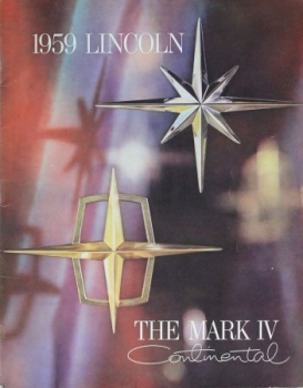 Lincoln Continental Mark IV Modelprogram 1959 Prestige-Carbrochure (0263)