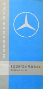 Mercedes-Benz Modellprogramm 1959 Automobilprospekt (3914)