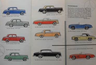 Mercedes-Benz Modelprogram 1959 Carbrochure (3914)
