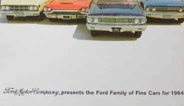 Ford Modelprogram 1964 "Family of fine Cars" Carbrochure (3920)