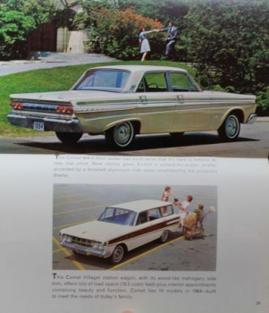 Ford Modelprogram 1964 "Family of fine Cars" Carbrochure (3920)