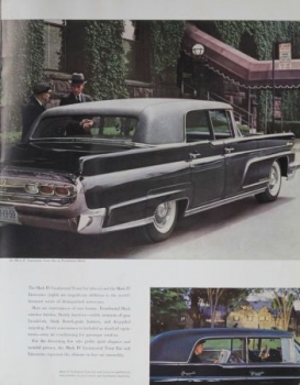 Lincoln Continental Mark IV Modelprogram 1959 Prestige-Carbrochure (0263)