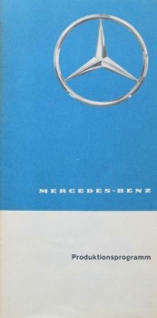 Mercedes-Benz Modellprogramm 1966 Automobilprospekt (3917)