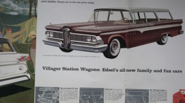 Edsel Ford Modelprogram 1959 "The car that makes history" Car-Prestigebrochure (0262)