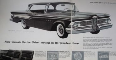 Edsel Ford Modelprogram 1959 "The car that makes history" Car-Prestigebrochure (0262)