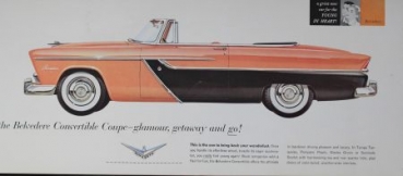 Plymouth Modellprogramm 1955 "The biggest car in Plymouth history" Automobilprospekt (0251)