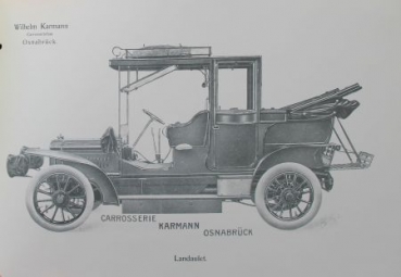 Karmann Luxuswagen Automobil-Carrosserien 1908 Automobilprospekt (3930)