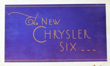 Chrysler New Six 1930 Automobilprospekt (3934)