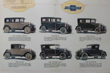 Chevrolet Modelprogram 1926 "Quality Features" Carbrochure (3903)
