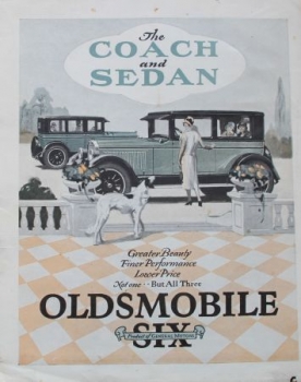 Oldsmobile Six "The Coach and Sedan" 1928 Automobilprospekt (3892)