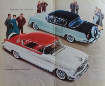 Hudson Hornet Wasps Modelprogram 1955 Carbrochure (3991)