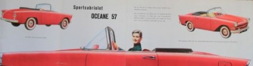 Simca Aronde Modelprogram 1957 Carbrochure (4013)