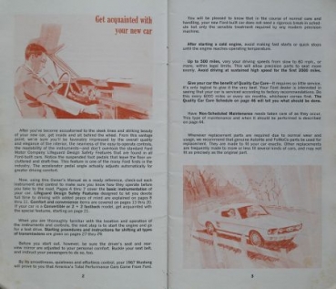 Ford Mustang 1967 Owner-Manual (0260)