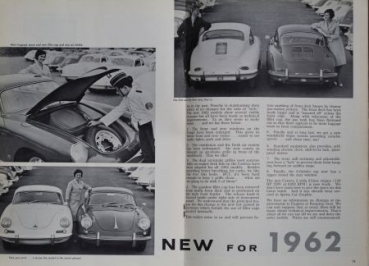 "Porsche Panorama" 1961 Porsche-Firmenmagazin vier Ausgaben (0091)