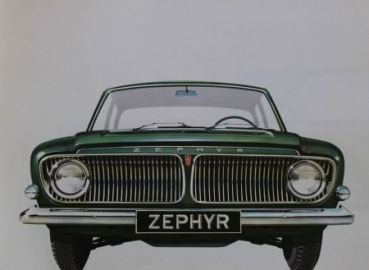 Ford Zephyr Modellprogramm 1962 Automobilprospekt (3887)