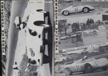 "Porsche Panorama" 1959 Porsche-Factory-Magazine three issues (0112)