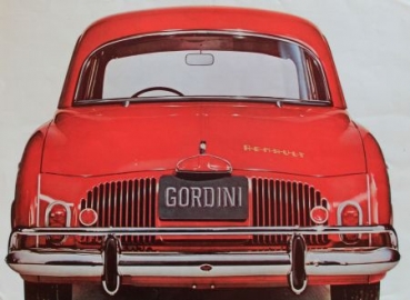 Renault Dauphine Gordini Modelprogram 1961 Carbrochure (3877)
