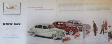 BMW 501 Modelprogram 1955 Carbrochure (3867)