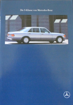 Mercedes-Benz S-Klasse Modelprogram 1989 Carbrochure (0315)