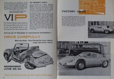 "Porsche Panorama" 1956/61 Porsche-Factory-Magazin two issues (0145)