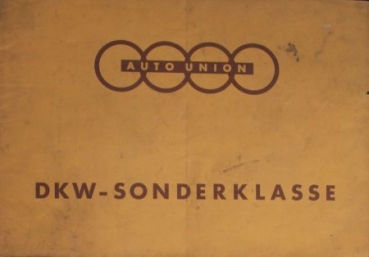 DKW Sonderklasse Modelprogram 1939 Carbrochure (4868)