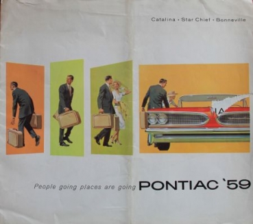 Pontiac Catalina Modellprogramm 1959 Automobilprospekt (3852)