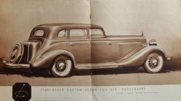 Preview: Studebaker Modellprogramm 1934 Automobilprospekt (3847)
