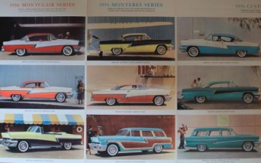 Ford Mercury Modelprogram 1956 "The Big M" Carbrochure (3846)