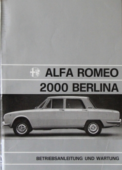 Alfa Romeo 2000 Berlina 1973 Betriebsanleitung (0415)