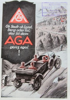 AGA Automobiles Modelprogram 1925 Carbrochure (0370)