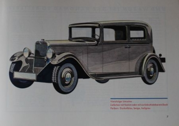 Hanomag 23 PS Modelprogram 1931 Carbrochure (0458)