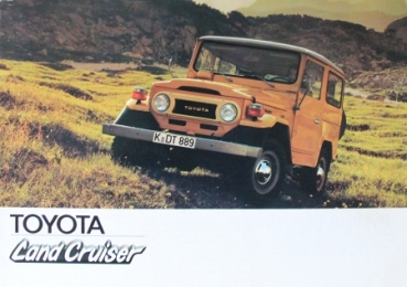 Toyota Land Cruiser Modellprogramm 1976 Automobilprospekt (0464)
