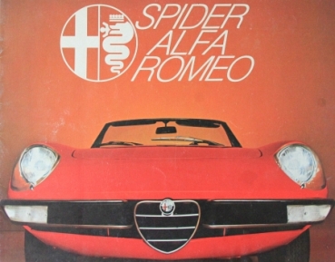 Alfa Romeo Spider 2000 Modelprogram 1969 Carbrochure (0476)