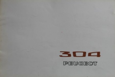 Peugeot 304 Modellprogramm 1970 Automobilprospekt (3842)