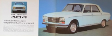 Peugeot 304 Modelprogram 1970 Carbrochure (3842)