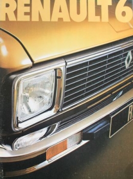 Renault 6 Modelprogram 1973 Carbrochure (3828)