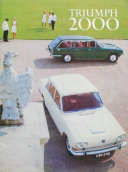 Triumph 2000 Modellprogramm 1962 Automobilprospekt (3820)