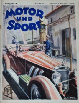 "Motor & Sport" Motor-Magazine Poessneck 1933 (0412)