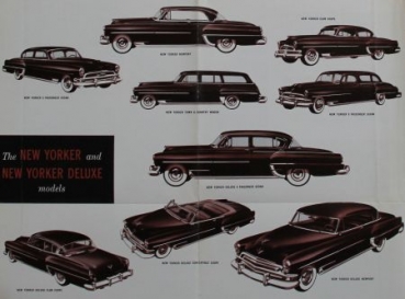 Chrysler Modelprogram 1953 "Americas first family of fine cars" Carbrochure (3589)