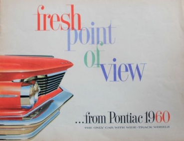Pontiac Modelprogram 1960 "Fresh point of view" Carbrochure (3587)