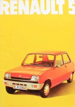 Renault 5 Modelprogram 1972 Carbrochure (3520)