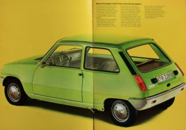 Renault 5 Modelprogram 1972 Carbrochure (3520)
