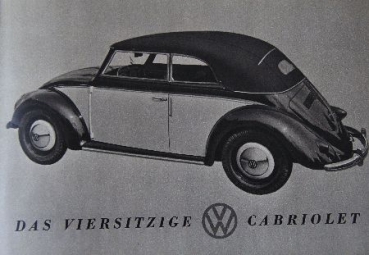 Volkswagen Modellprogramm 1950 Automobilprospekt (0541)