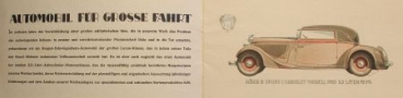 Röhr 8 Achtzylinder 75 PS Modellprogramm 1935 (S0581)