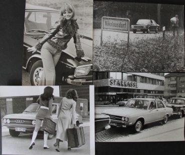 Audi  100 vier Original Presse-Fotos 1970 (0587)