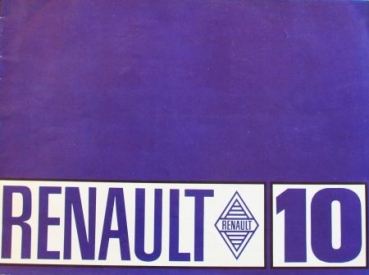 Renault 10 Modelprogram 1967 Carbrochure (3471)
