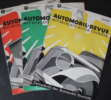 "Automobil Revue" Automobil-Magazin 3 Ausgaben 1940 (0626)