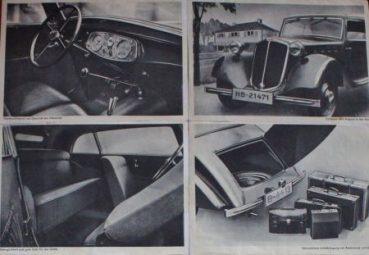 Borgward Hansa 1100 - 1700 Modelprogram 1936 Carbrochure (0633)